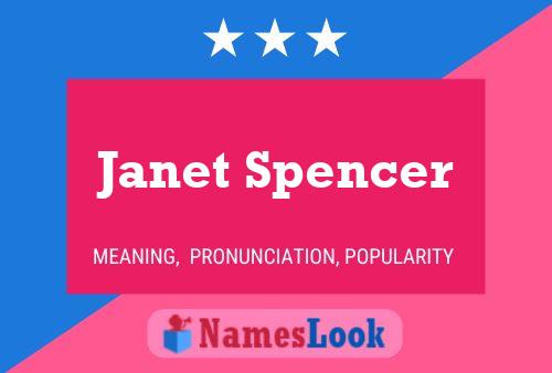 Póster del nombre Janet Spencer