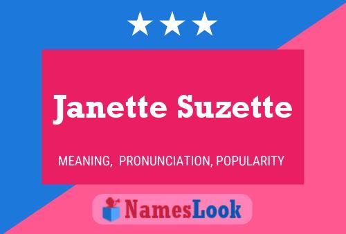 Póster del nombre Janette Suzette