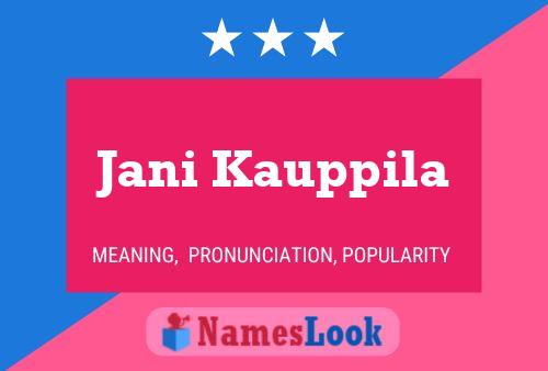 Póster del nombre Jani Kauppila