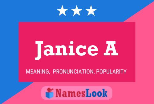 Póster del nombre Janice A