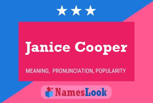 Póster del nombre Janice Cooper