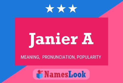 Póster del nombre Janier A