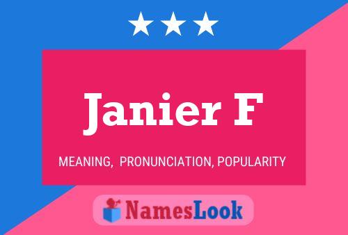 Póster del nombre Janier F