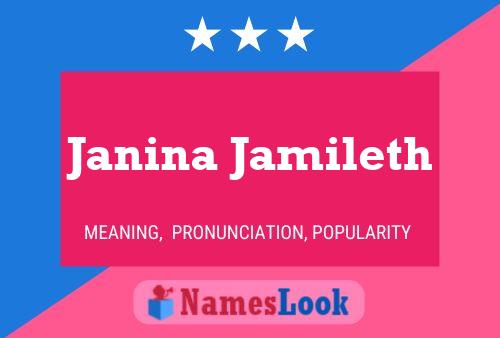 Póster del nombre Janina Jamileth