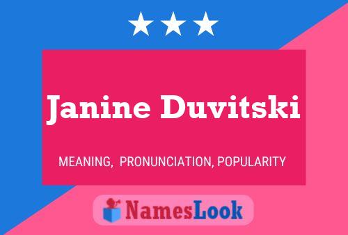 Póster del nombre Janine Duvitski