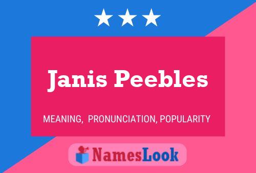 Póster del nombre Janis Peebles