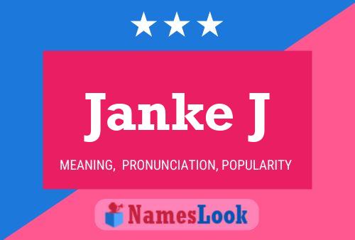 Póster del nombre Janke J