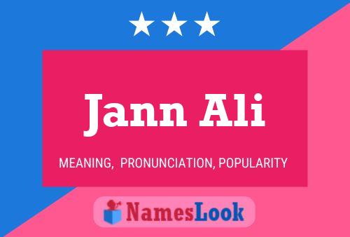 Póster del nombre Jann Ali