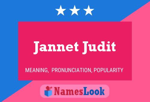 Póster del nombre Jannet Judit