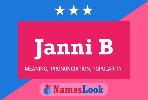 Póster del nombre Janni B