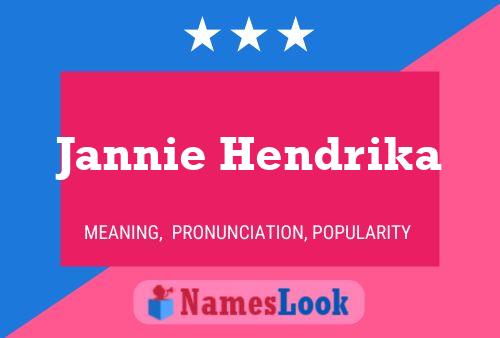 Póster del nombre Jannie Hendrika