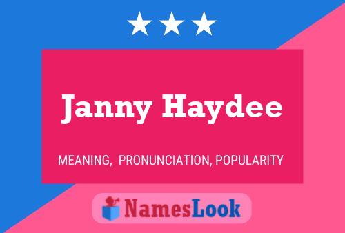 Póster del nombre Janny Haydee