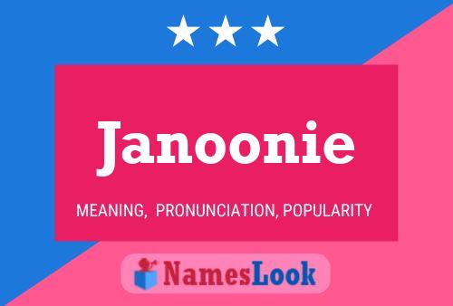 Póster del nombre Janoonie