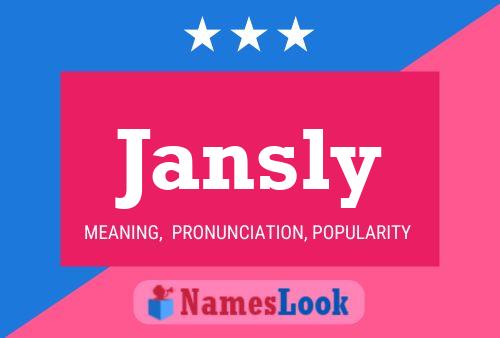 Póster del nombre Jansly