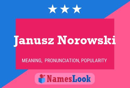 Póster del nombre Janusz Norowski