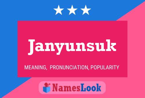 Póster del nombre Janyunsuk