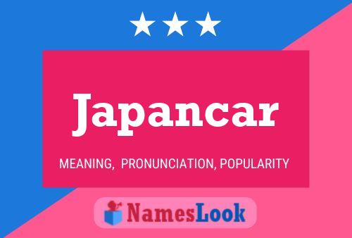 Póster del nombre Japancar