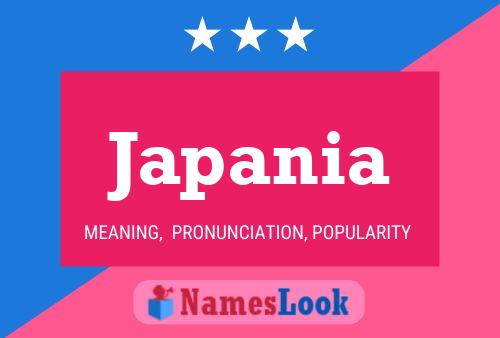 Póster del nombre Japania