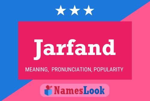 Póster del nombre Jarfand