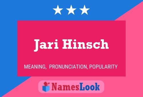 Póster del nombre Jari Hinsch