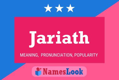 Póster del nombre Jariath