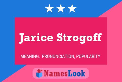 Póster del nombre Jarice Strogoff