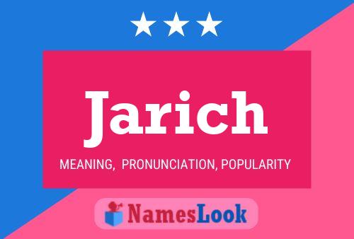 Póster del nombre Jarich