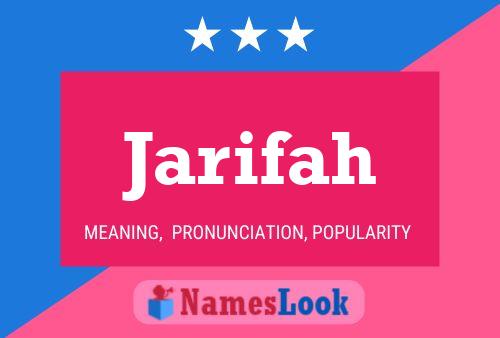 Póster del nombre Jarifah