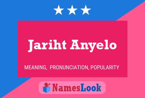 Póster del nombre Jariht Anyelo