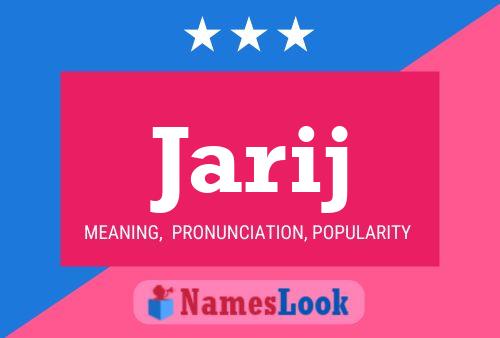 Póster del nombre Jarij