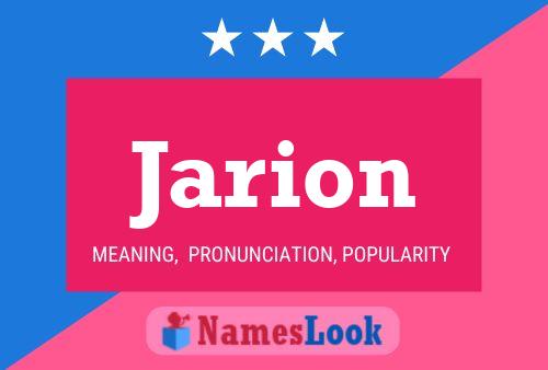 Póster del nombre Jarion