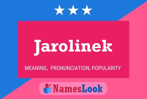 Póster del nombre Jarolinek