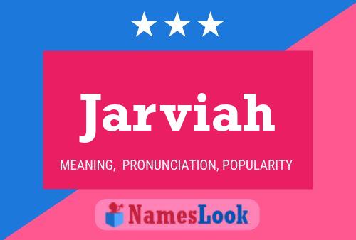 Póster del nombre Jarviah