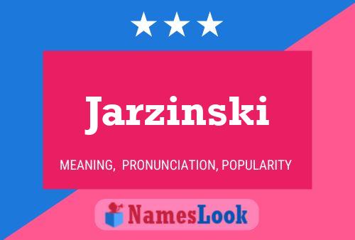 Póster del nombre Jarzinski