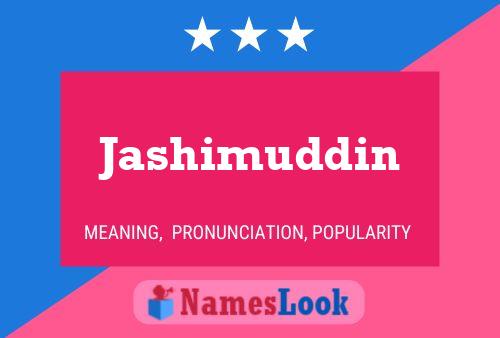 Póster del nombre Jashimuddin