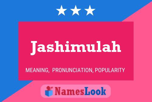 Póster del nombre Jashimulah