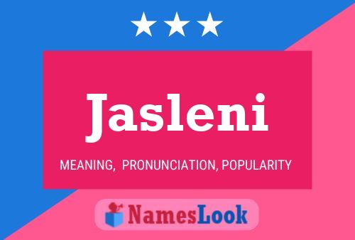 Póster del nombre Jasleni