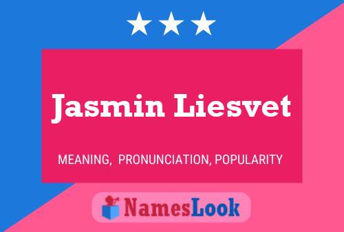 Póster del nombre Jasmin Liesvet