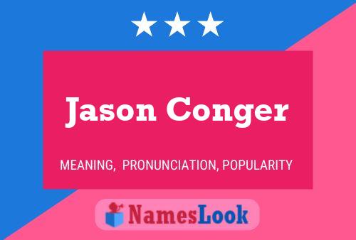 Póster del nombre Jason Conger