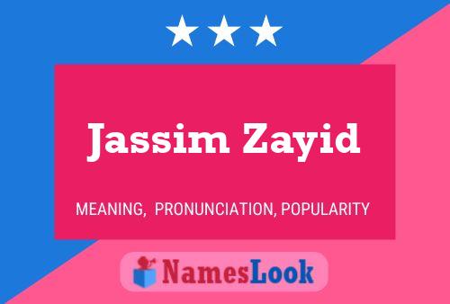 Póster del nombre Jassim Zayid