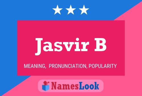 Póster del nombre Jasvir B