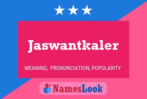 Póster del nombre Jaswantkaler