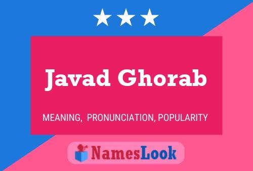 Póster del nombre Javad Ghorab