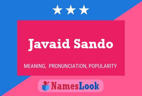 Póster del nombre Javaid Sando