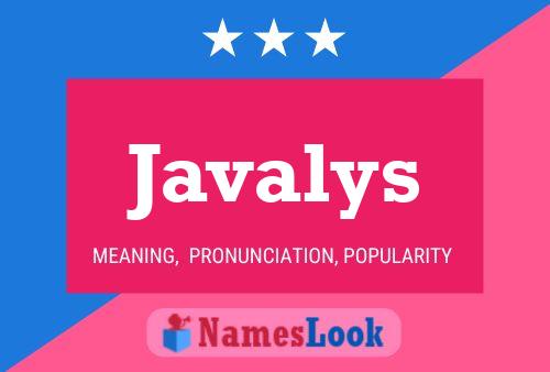 Póster del nombre Javalys