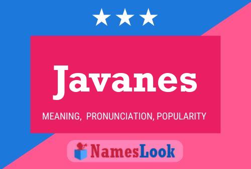 Póster del nombre Javanes