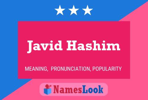 Póster del nombre Javid Hashim