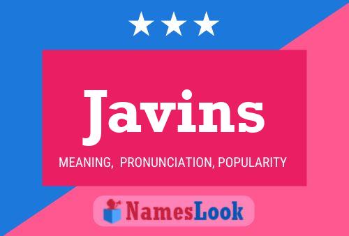 Póster del nombre Javins