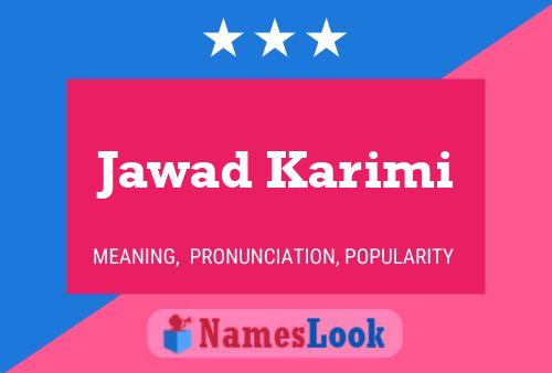 Póster del nombre Jawad Karimi