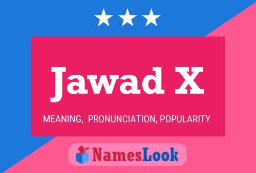 Póster del nombre Jawad X